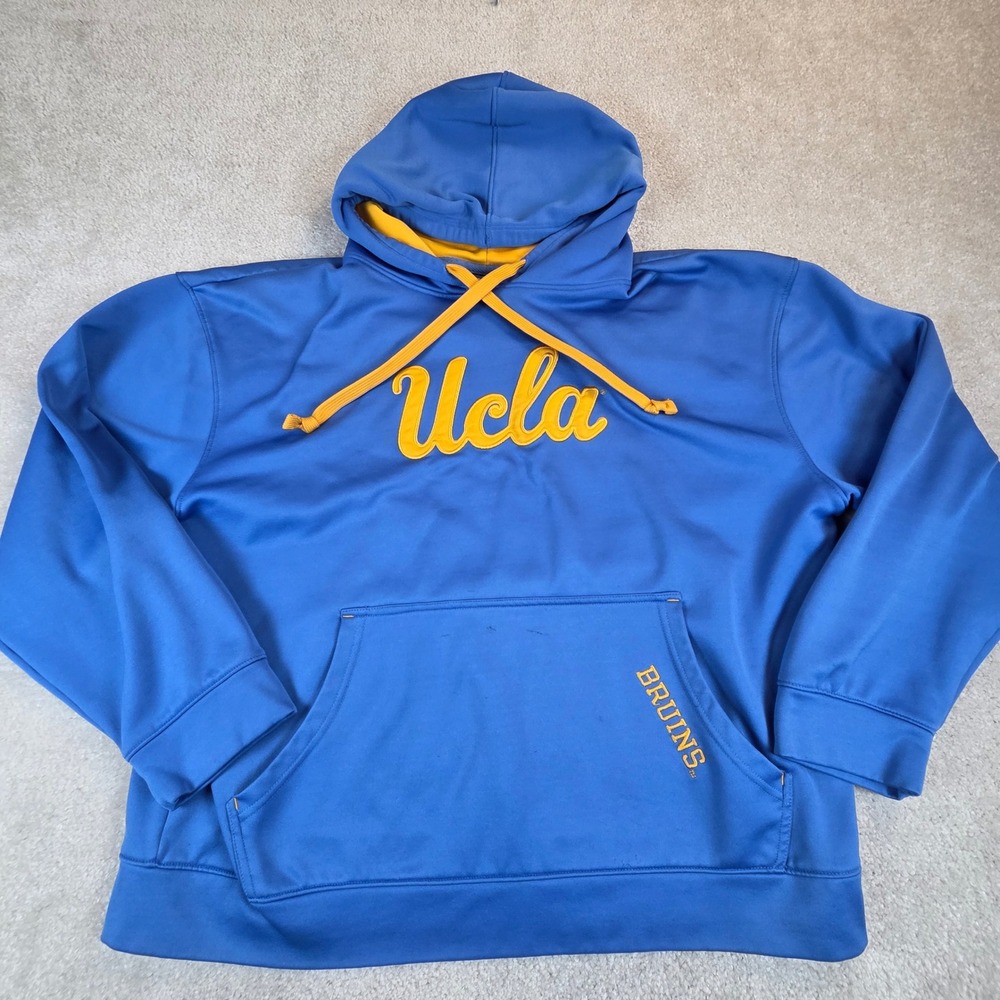 UCLA Bruins Hoodie Knights Apparel Mens XL Blue Gold Performance Sweatshirt